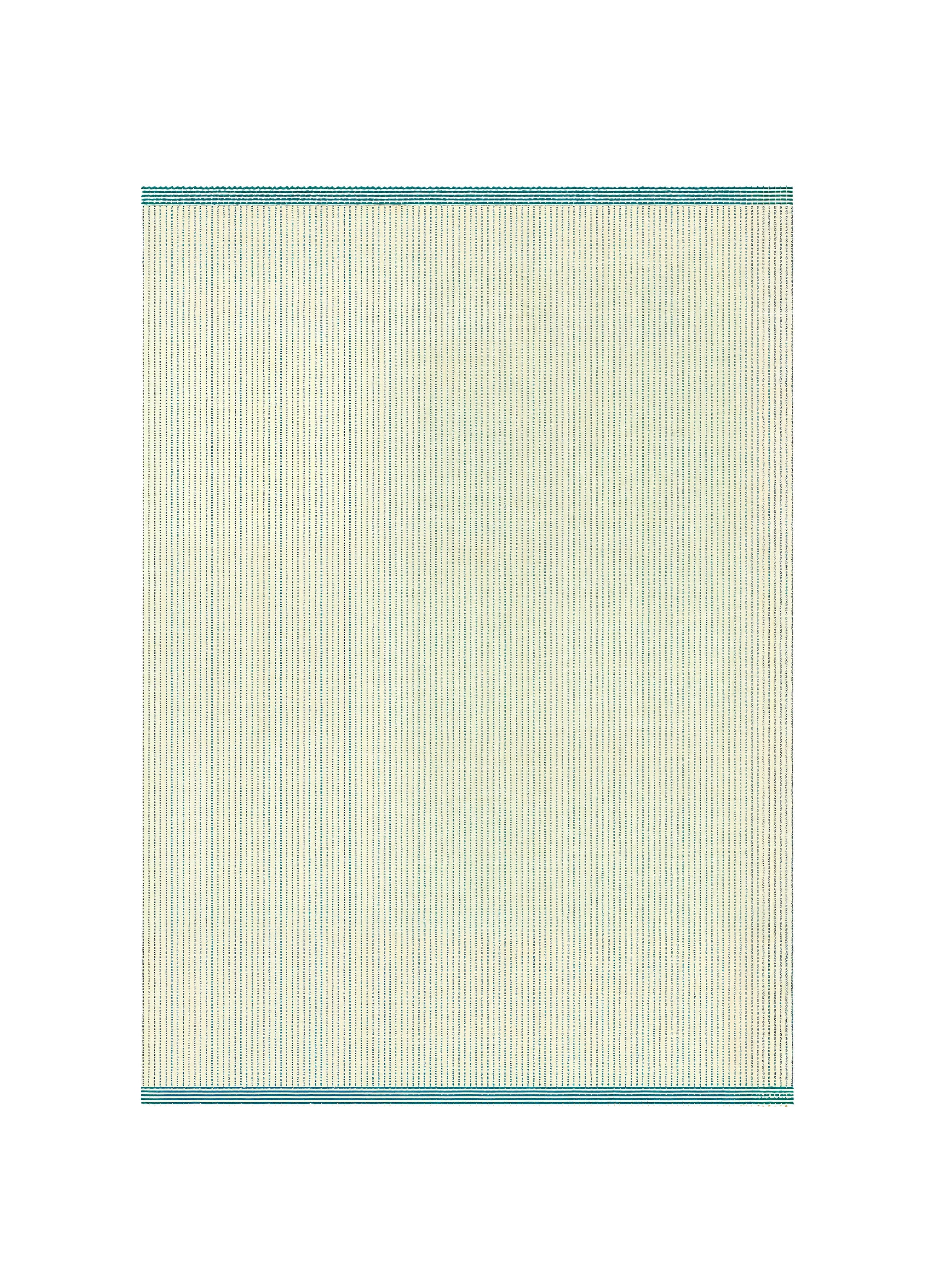 Wool Reversible Rug - Cyans