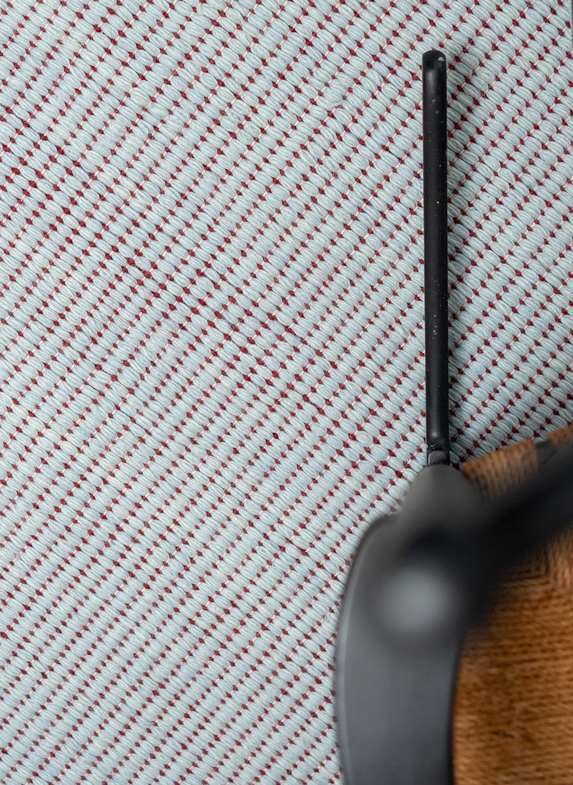 Wool Reversible Rug - Burgundy/Blue