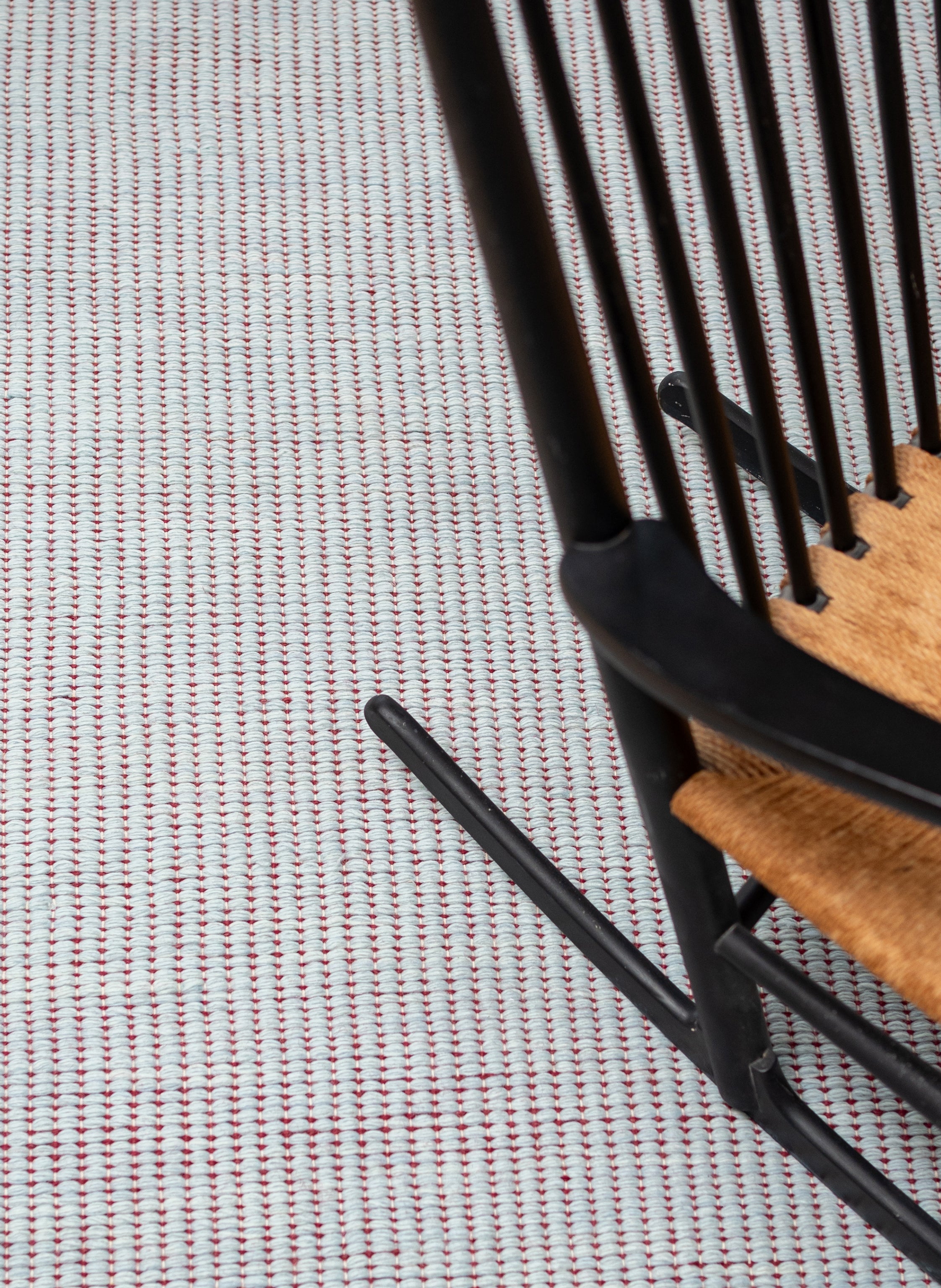 Wool Reversible Rug - Burgundy/Blue