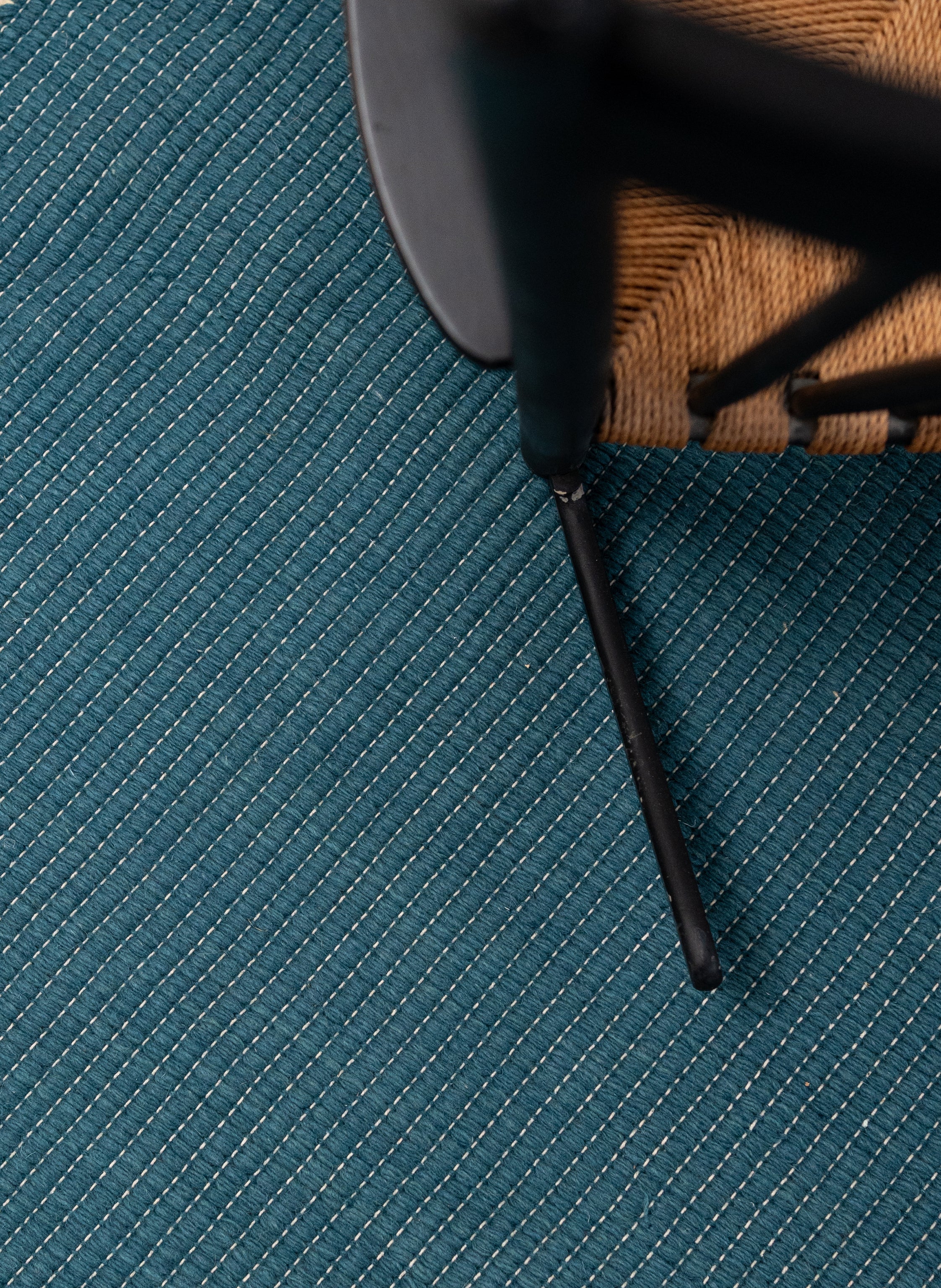 Wool Reversible Rug - Cyans