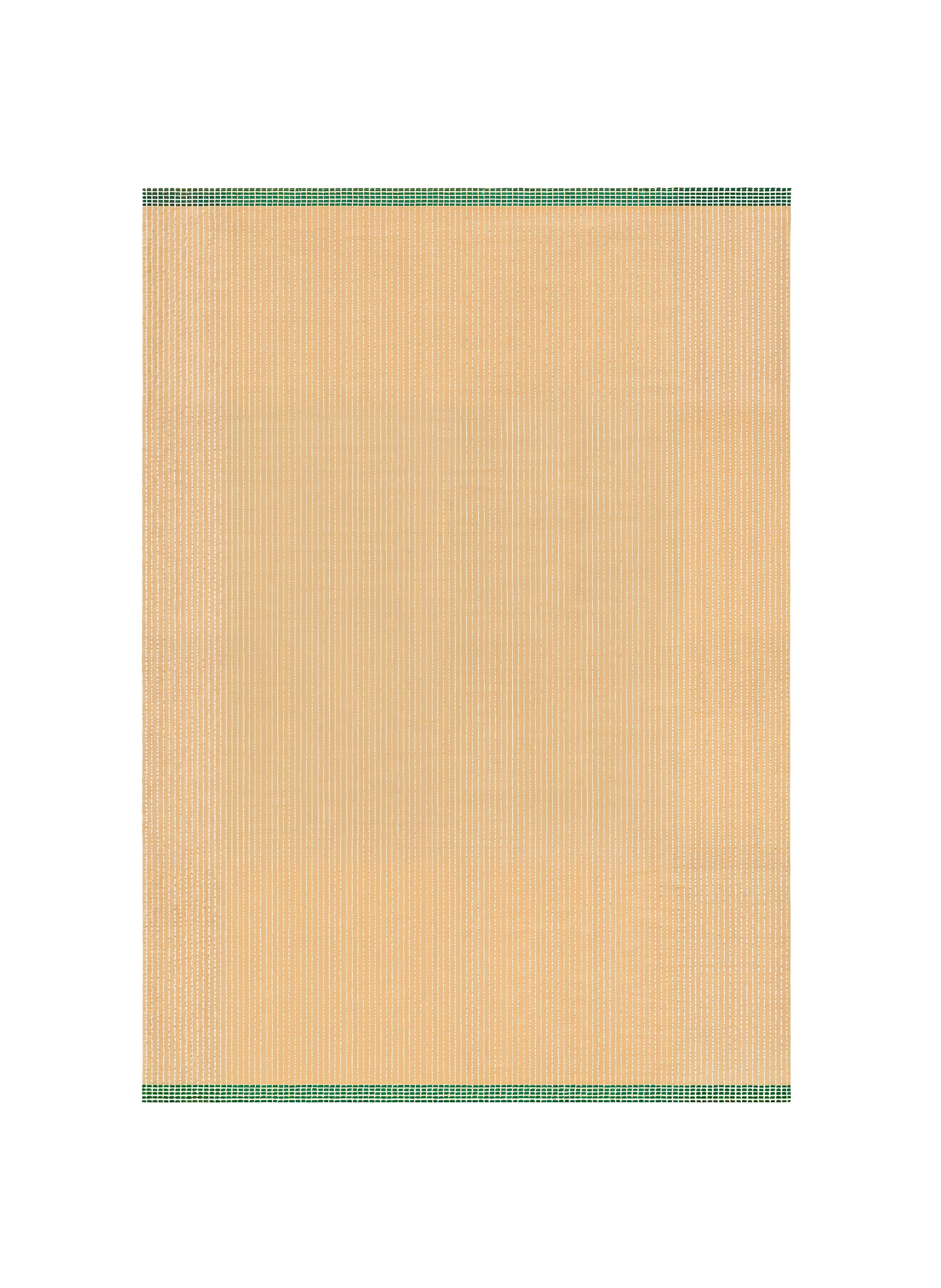 Wool Reversible Rug - Green/Sand