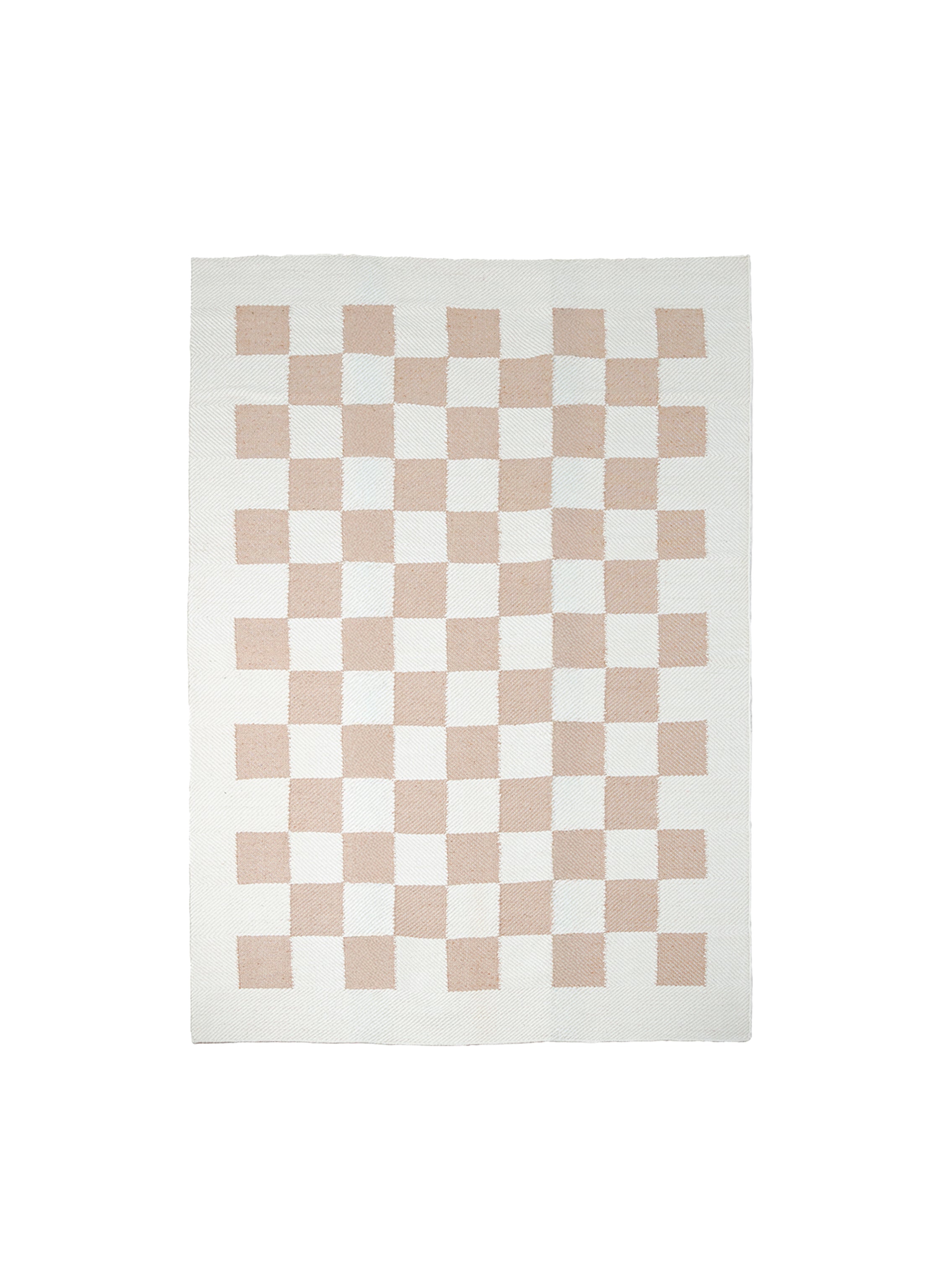 Jute Rug w. Sand checkered